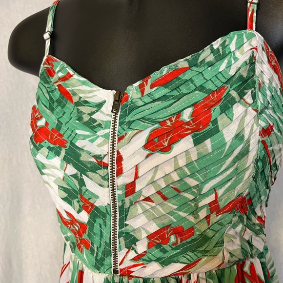 Tropical print Roxy dress size S - Picture 3 of 4